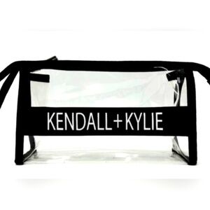 NWT Kendall + Kylie Clear Cosmetic Bag + Goodies